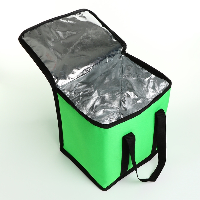 Термосумка на молнии, 18 л, цвет зелёный Термосумка на молнии, 18 л, цвет зелёный