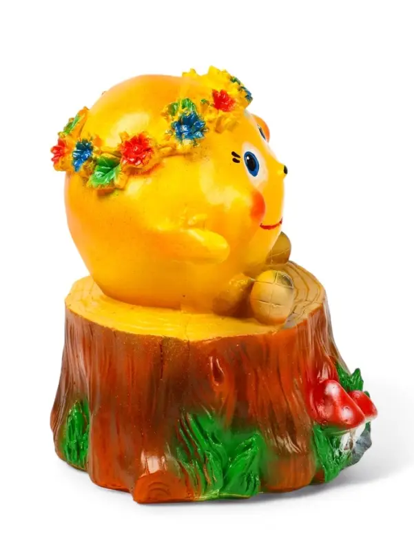 Садовая фигура из гипса &laquo;Кругляш с венком&raquo;, 45&times;35&times;35 см