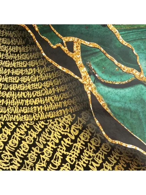 Бумага упаковочная глянцевая «Малахит», 70 х 100 см