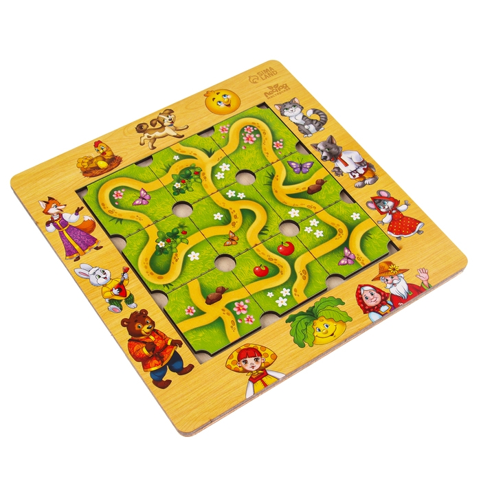 Дидактические игры и материалы Головоломка «Составь дорожку», русские народные сказки Дидактические игры и материалы Головоломка «Составь дорожку», русские народные сказки