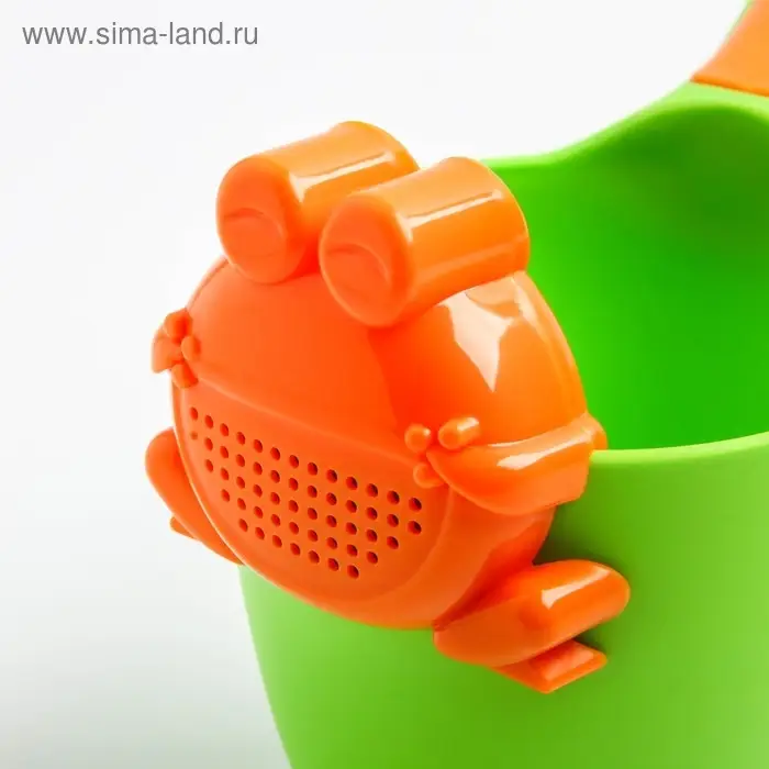 Ковш пластиковый для купания и мытья головы, детский банный ковшик «Лягушонок», 500 мл., с леечкой, МИКС Ковш пластиковый для купания и мытья головы, детский банный ковшик «Лягушонок», 500 мл., с леечкой, МИКС