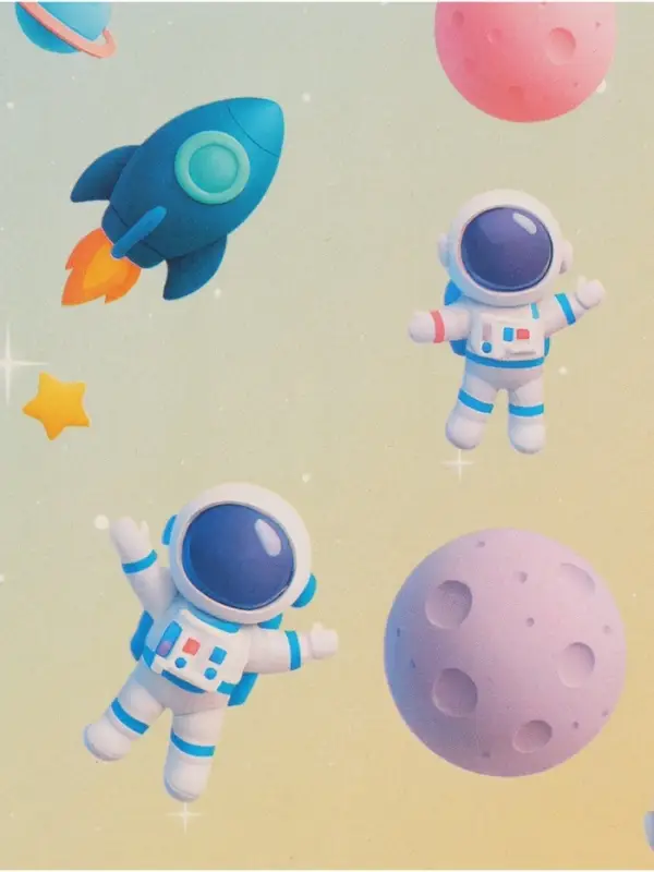 Бумага упаковочная двухсторонняя &laquo;Космос&raquo;, 50&times;70 см