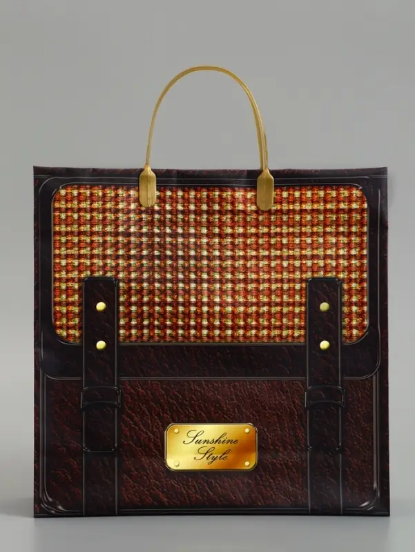 Пакет &laquo;Портфель&raquo;, мягкий пластик, 30&times;30 см, 120 мкм