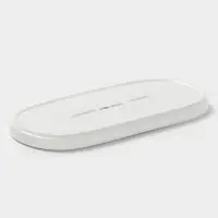 Блюдо сервировочные Magistro White Snow, 21&times;10&times;1 см, фарфор, белое