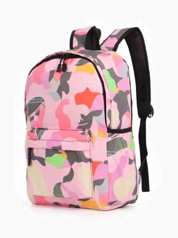 Рюкзак школьный для девочки, размер 30&times;13&times;42 см, розовый