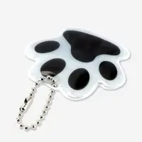 Светоотражающий элемент &laquo;Лапка&raquo;, двусторонний, 5.5&times;4.8 см, цвет белый