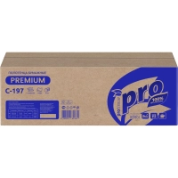 Полотенца бумажные д/держ Protissue V-слож 2сл 200л/пач 20пач/кор_C197