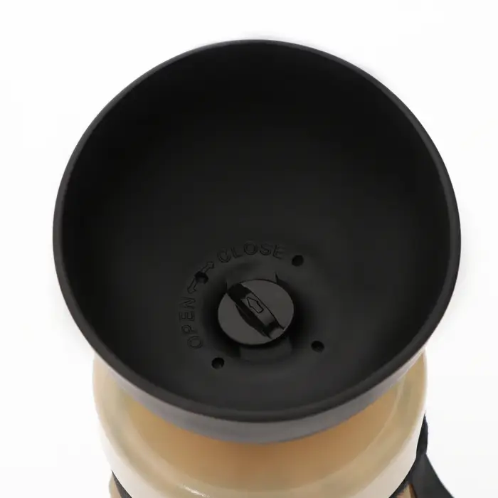 Поилка прогулочная, 520 мл, 15&times;7&times;7, пластик, бежевая