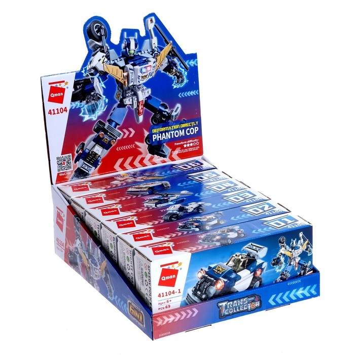 Конструктор Робот «Полицейский транспорт», 6 видов, МИКС Конструктор Робот «Полицейский транспорт», 6 видов, МИКС