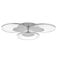 Люстра с ПДУ 1139/3 LED 36Вт 3000К-6000К диммер белый 49х49х8 см BayerLux
