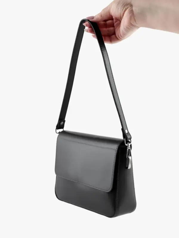 Ручка для сумки, с карабинами, 60&plusmn;1 см, 1.8 см, чёрная