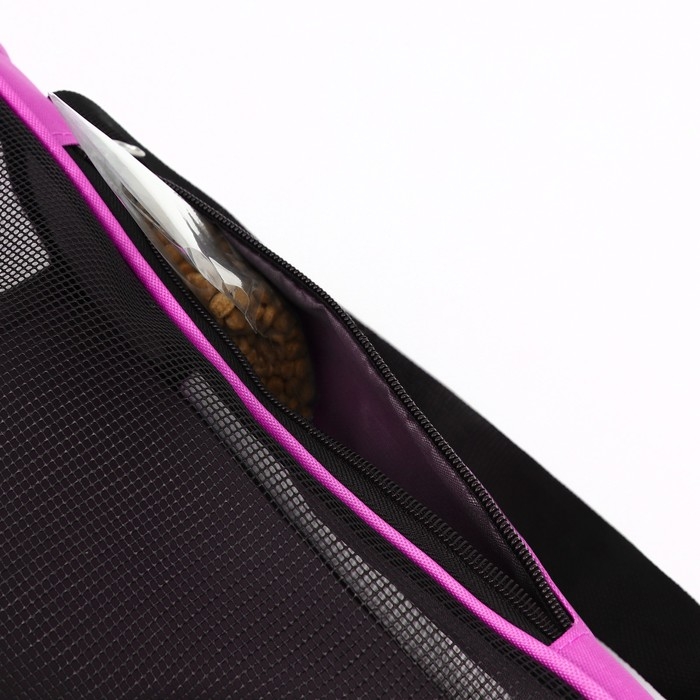 Сумка-переноска сетчатая,52 х 25 х 33 см,  фиолетовая Сумка-переноска сетчатая,52 х 25 х 33 см,  фиолетовая