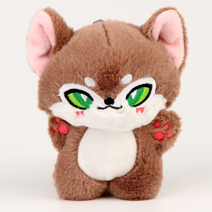 Мягкая игрушка &laquo;Кот&raquo; на брелоке, цвет МИКС