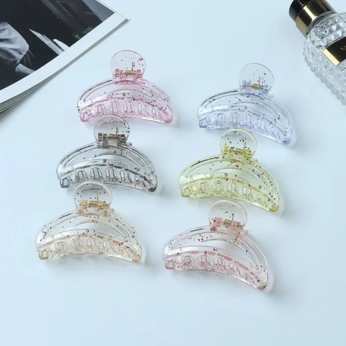 Краб для волос «Айлин», дуга, 7 см, МИКС Краб для волос «Айлин», дуга, 7 см, МИКС