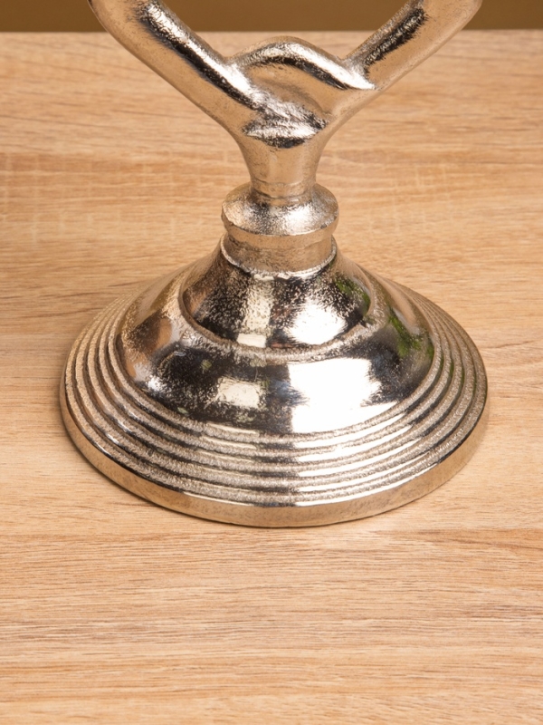 Подсвечник  Подсвечник "Чейн" 11,5х11,5х33 см, алюминий