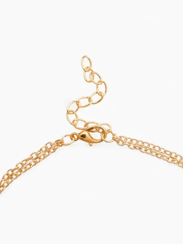 Набор 2 предмета: пуссеты, кулон &laquo;Вишенка со стразинкой&raquo;, 50+40 см, d=4, красный в золоте