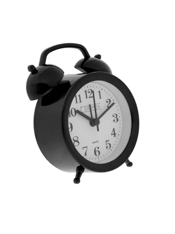 Часы - будильник настольные &laquo;Соломон&raquo;, дискретный ход, 9.8&times;12 см, от батареек АА