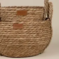 Корзины для хранения SL Home, плетёные, ручной работы, 2 шт.: 22&times;21&times;20 см, 27&times;24&times;22 см