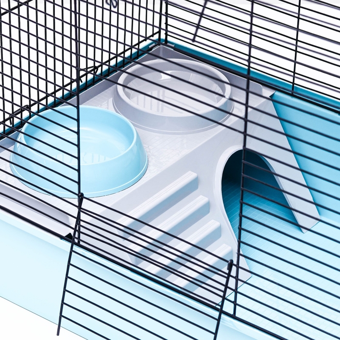 Клетка для шиншиллы Клетка для шиншиллы "Пижон" №10, разборная, 58 х 40 х 88, бирюзовая
