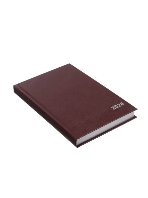 Ежедневник датир 2026г А5 168л, б/вин, коричневый Ежедневник датир 2026г А5 168л, б/вин, коричневый