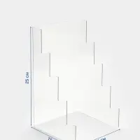 Подставка под ножи 15&times;15&times;25 см, 4 места, оргстекло 2 мм, прозрачный