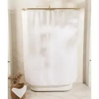 Штора для ванной &laquo;Ла Каса&raquo;, с люверсами, 180&times;180 см, полиэстер, белая