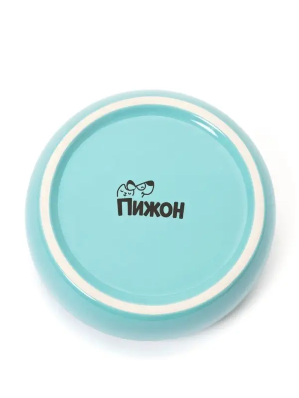Миска Meow, 300 мл, 13.4&times;13.4&times;4 см, керамика, голубая