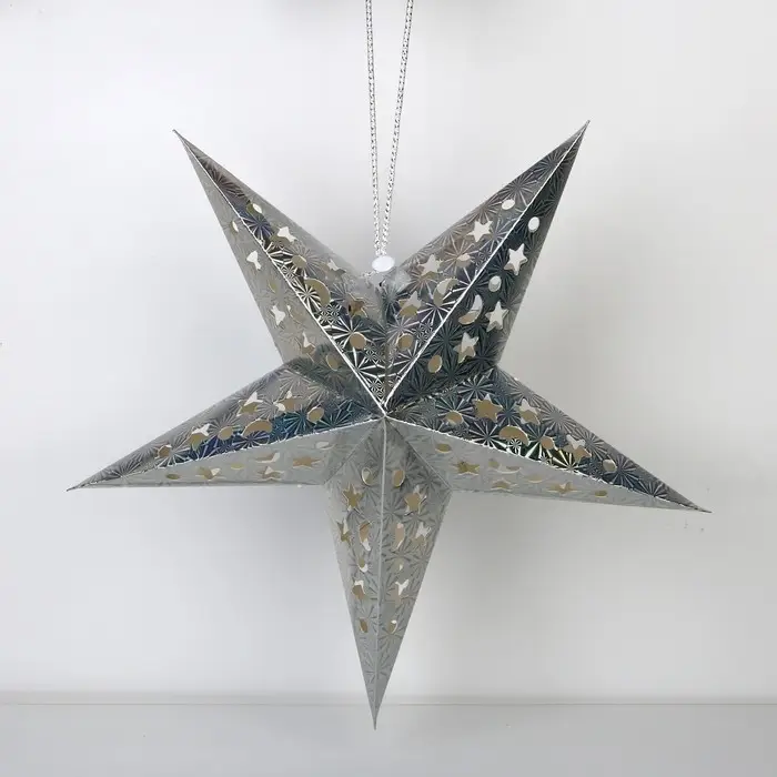 Звезда интерьерная с гирляндой модель G-12 Звезда интерьерная с гирляндой модель G-12 "Космическое небо", 45 х 45 см