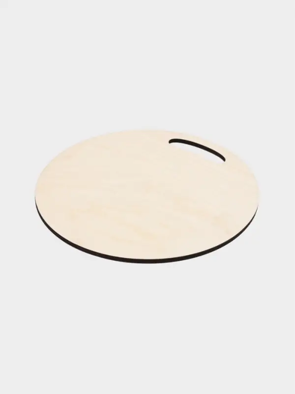 Доска разделочная сувенирная Дарим Красиво «Символ года. С новым годом», d=25.5 см, дерево, разноцветная