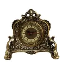 Часы настольные интерьерные каминные, 21&times;19&times;6.5 см, d=7 см, золото