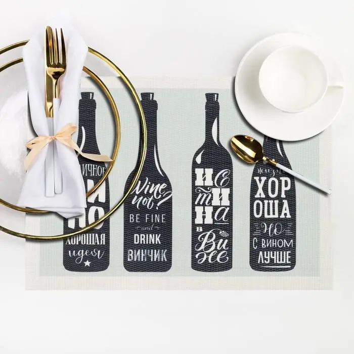 Салфетка на стол «Вино», 29×40 см