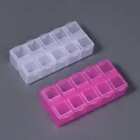 Органайзер для хранения мелочей, 10 ячеек, 8.8×4.5×2.1 см, МИКС