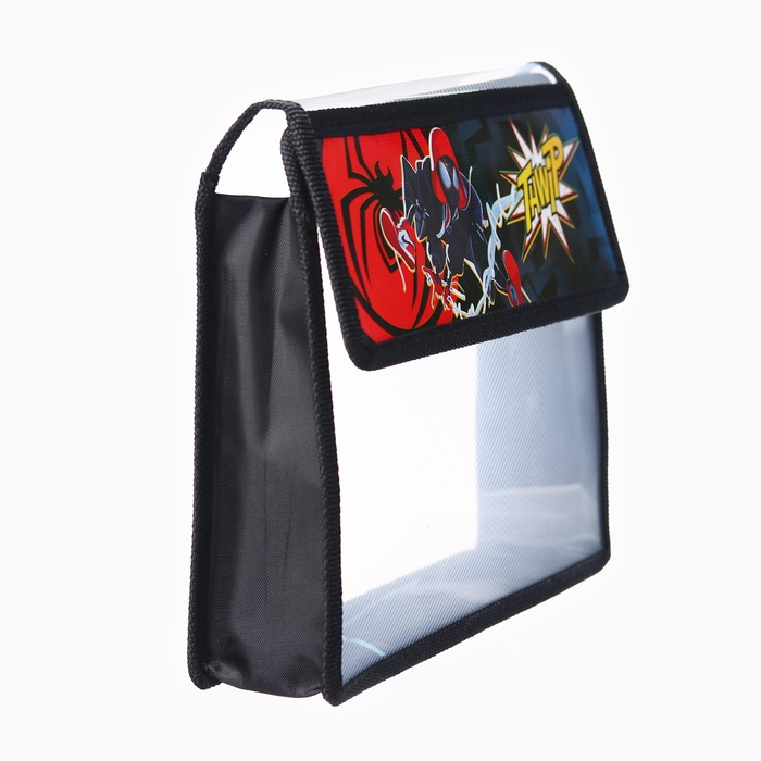 Папка для тетрадей А5, пластик, на липучке, Человек-паук Папка для тетрадей А5, пластик, на липучке, Человек-паук