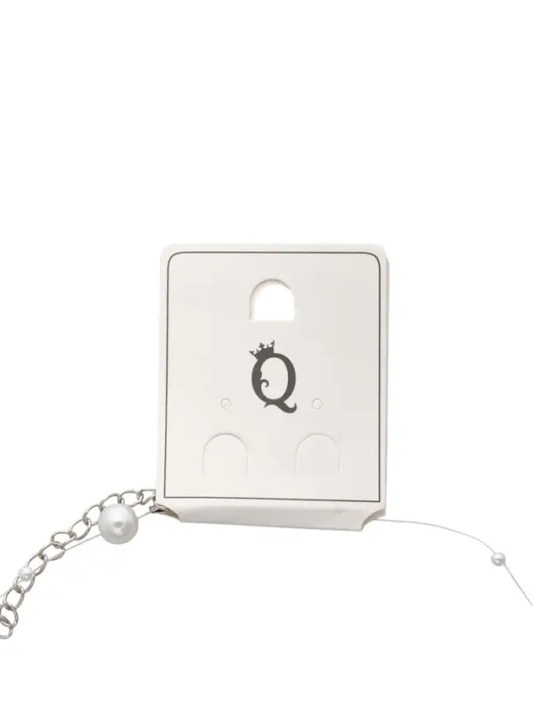 Бусы на леске &laquo;Жемчуг&raquo; шар №4+8, белое в серебре