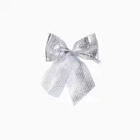 Ёлочные игрушки &laquo;Карнавал&raquo;, набор 16 шт. (4 бантика, 4 шишки, 8 шаров) серебристый/голубой