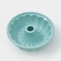 Форма для выпечки Доляна &laquo;Немецкий кекс. Завиток&raquo;, силикон, d=20 см, внутренний d=18.5 см, голубой, сиреневый