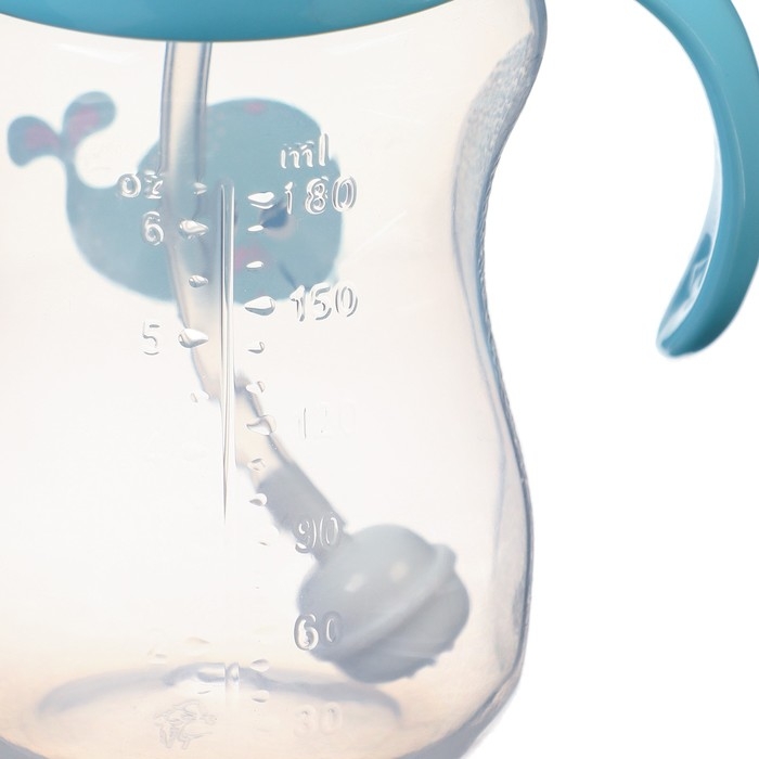 Бутылочка для кормления, ШГ Ø50мм,180 мл, +0мес., цвет голубой Бутылочка для кормления, ШГ Ø50мм,180 мл, +0мес., цвет голубой