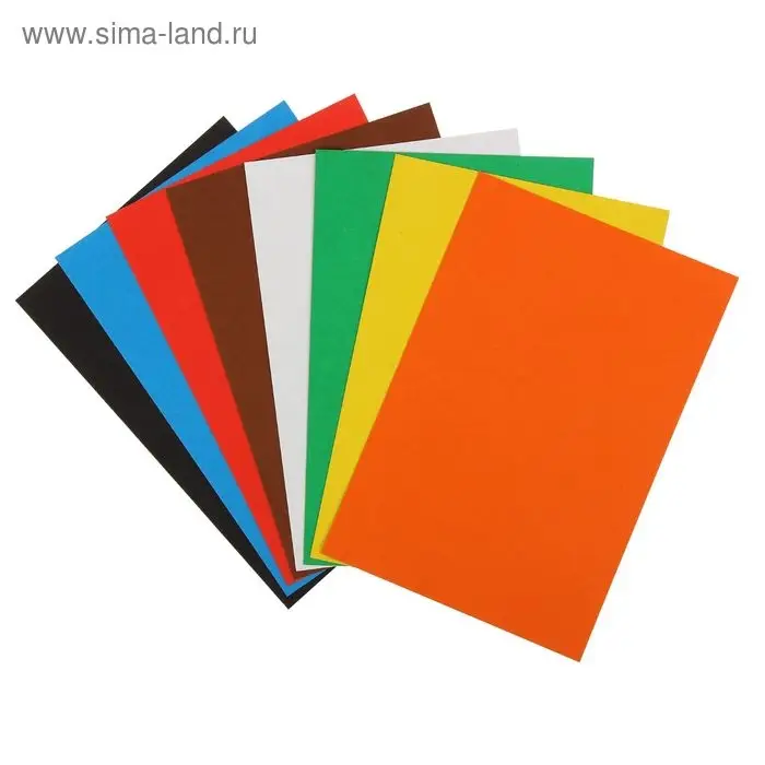 Картон цветной А5, 8 листов, 8 цветов "Антошка", немелованный, 200 г/м&sup2;