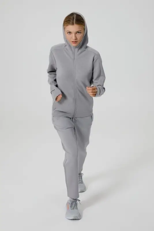 Куртка с капюшоном унисекс Begi, серая, размер M Куртка с капюшоном унисекс Begi, серая, размер M