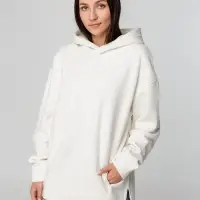 Худи оверсайз унисекс Tolla, молочное, размер XS/S