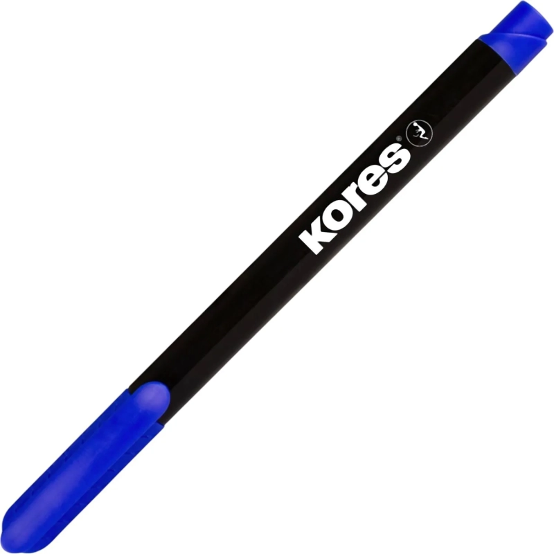 Маркер перманентный KORES синий 1 мм