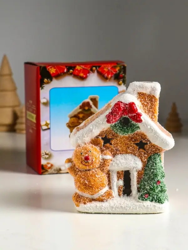 Сувенир керамика свет Сувенир керамика свет "Пряничка у домика" МИКС 8,5х6х11,5 см