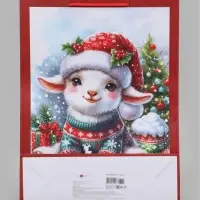 Пакет подарочный &laquo;Счастливый козлик&raquo;, 33&times;10&times;42.5 см
