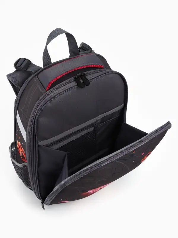 Рюкзак школьный для девочки &laquo;Щенок&raquo;, Stavia, эргономичная спинка, 30&times;16&times;38 см, серый