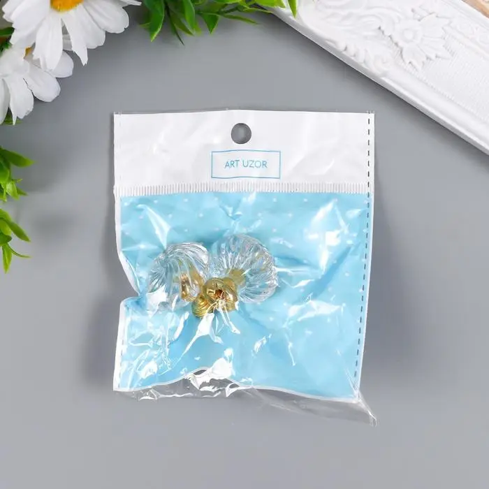 Ручка для шкатулки металл Ручка для шкатулки металл "Кристалл" 2,9х2,9х2,7 см