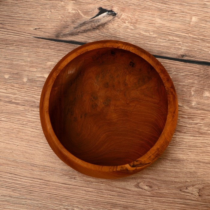 Салатник 20х20х7 см, тиковое дерево