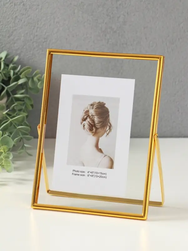 Фоторамка металл на 1 фото 15х20 см Фоторамка металл на 1 фото 15х20 см "Лофт" золото гальваника 1,2х16,5х21,8 см