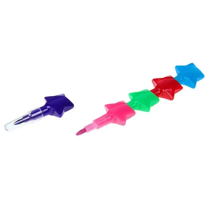 Карандаш восковой «Звёздочки» 5 цветов Карандаш восковой «Звёздочки» 5 цветов