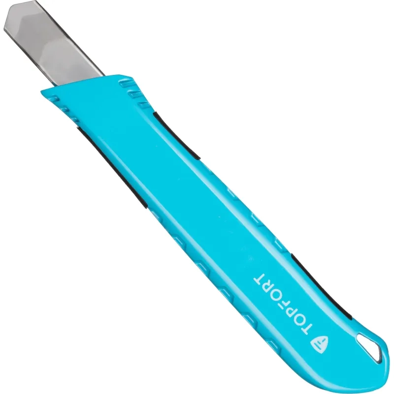 Нож универсальный Topfort 9 мм алюминиевый со вставками мет направл