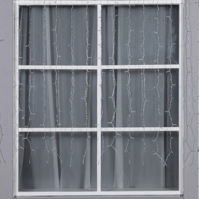 Гирлянда «Занавес», 2×1.5 м, IP44, 280 LED, 8 режимов, солнечная батарея, прозрачная нить, свечение тёплое белое Гирлянда «Занавес», 2×1.5 м, IP44, 280 LED, 8 режимов, солнечная батарея, прозрачная нить, свечение тёплое белое